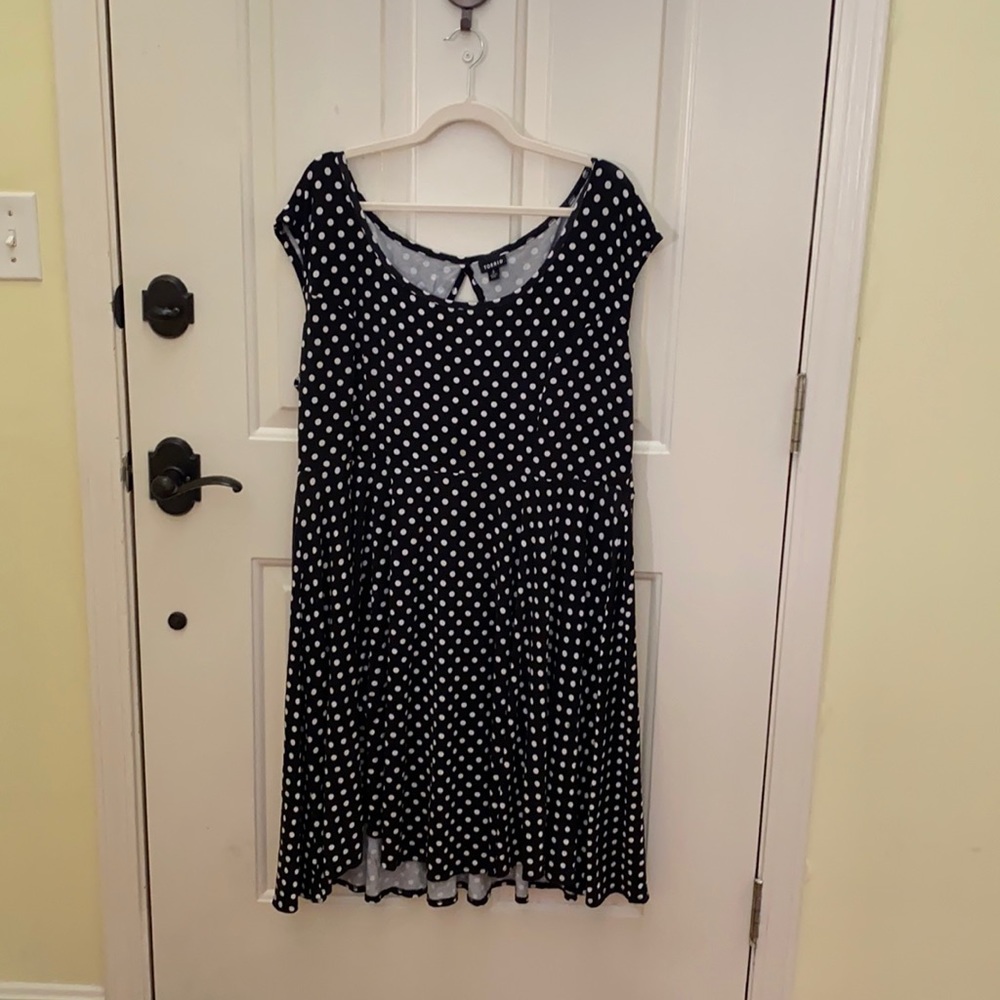 Torrid Swing Dress with Cap Sleeves & Keyhole Back